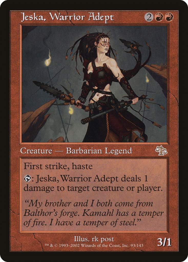 Jeska, Warrior Adept.