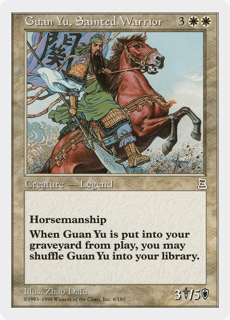 Guan Yu, Sainted Warrior.