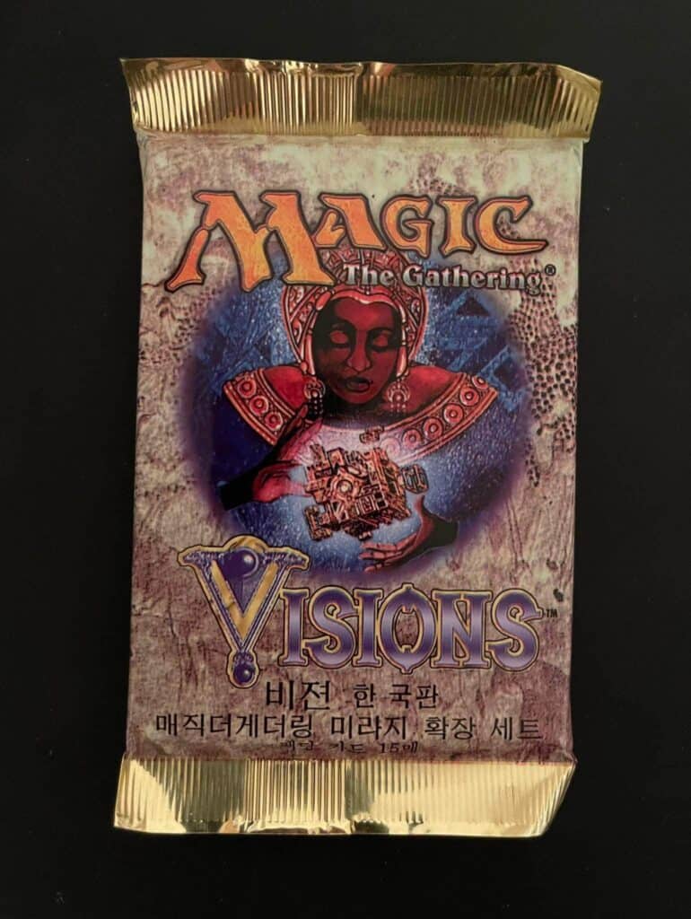 Magic The Gathering Korean Visions Booster Pack.