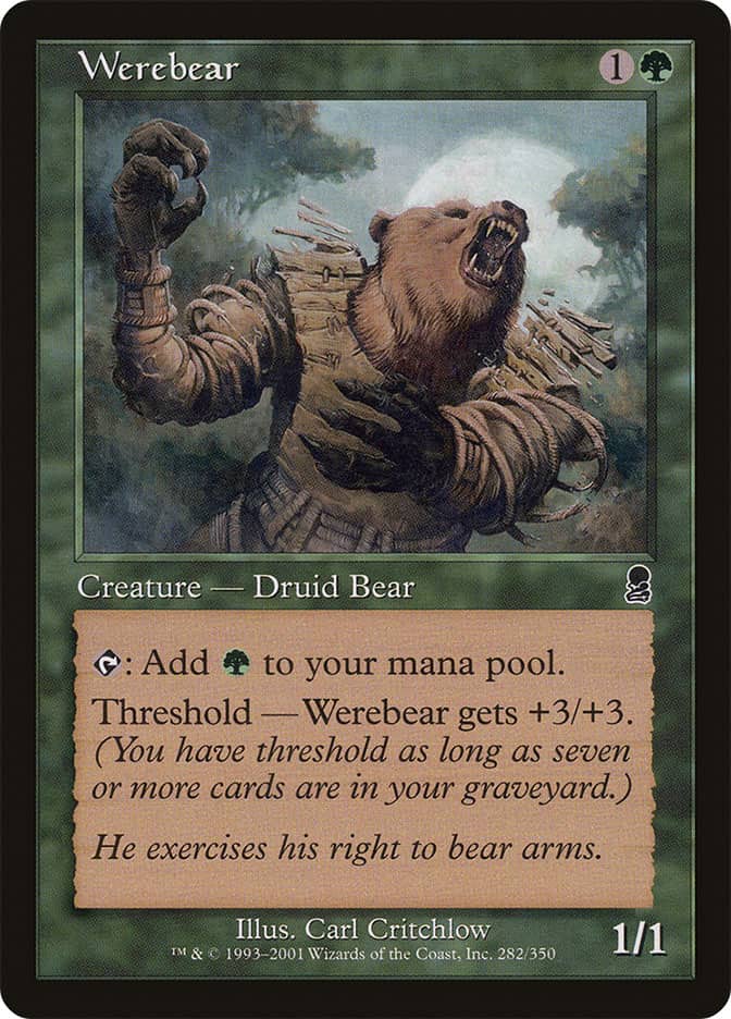 Werebear. Illustrated by Carl Critchlow.
